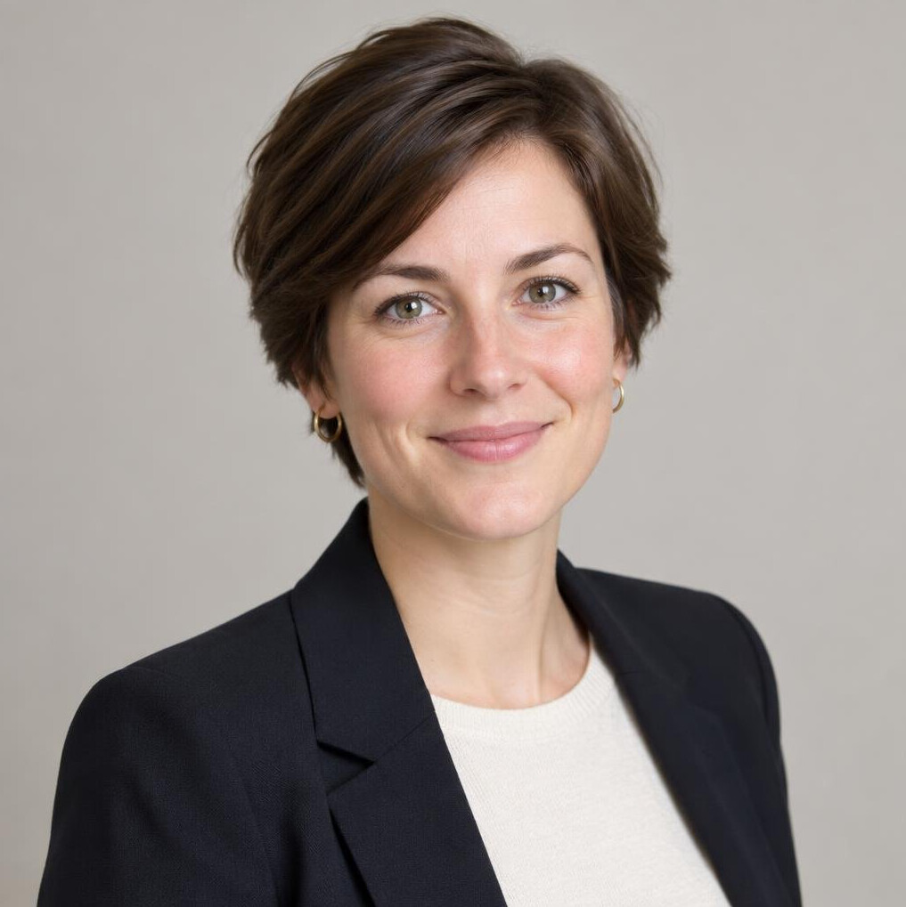 Portrait of a businesswoman with short hair